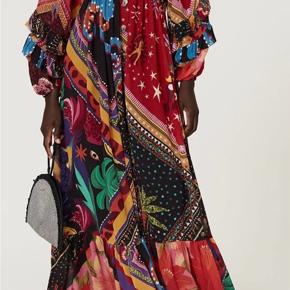 FARM Rio Colorful Patterned Long Sleeve Dress - Picture 3 of 6